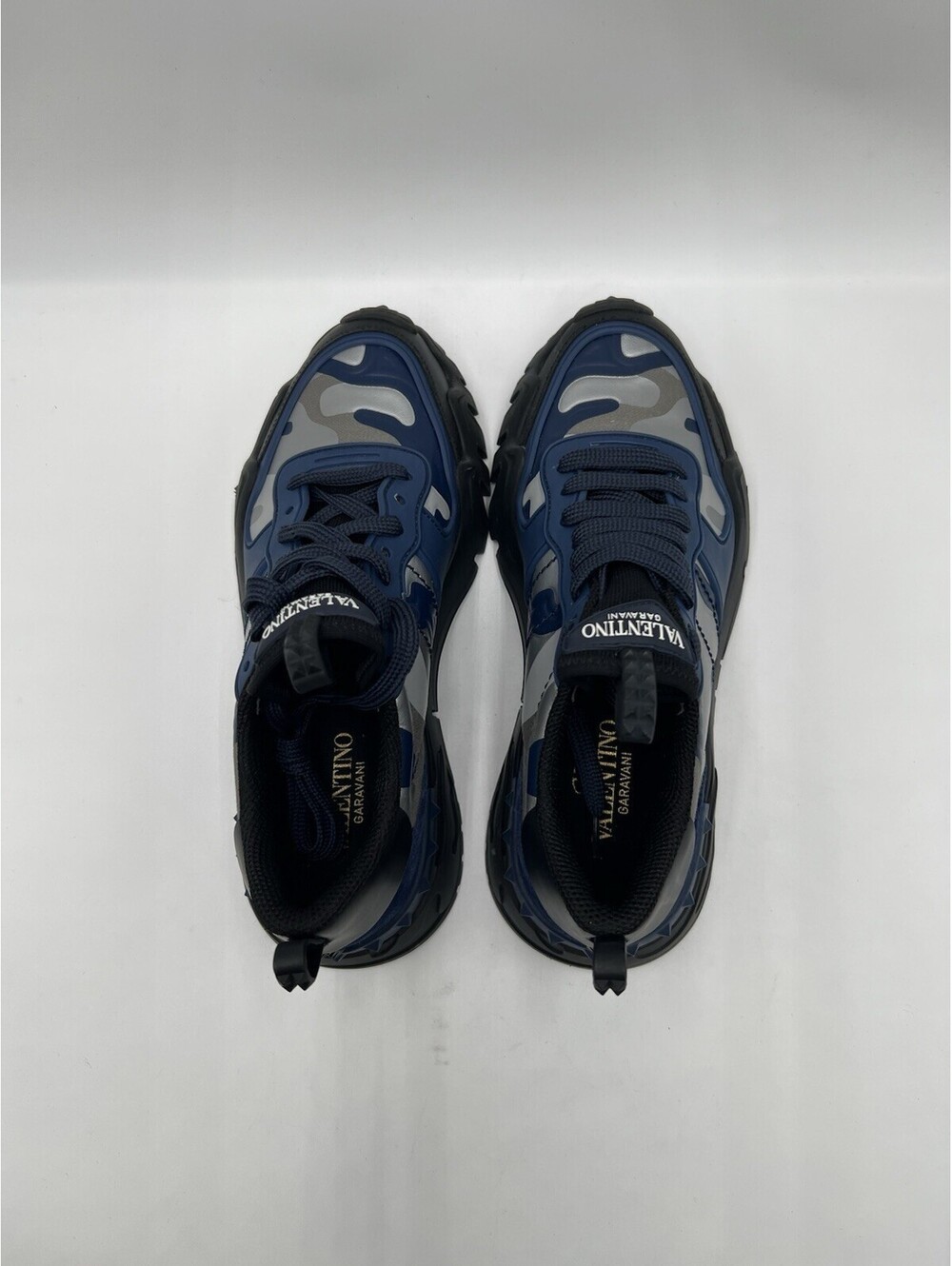 Valentino Garavani Rockrunner Plus camouflage sneakers Blue Size 38 - Picture 5 of 6